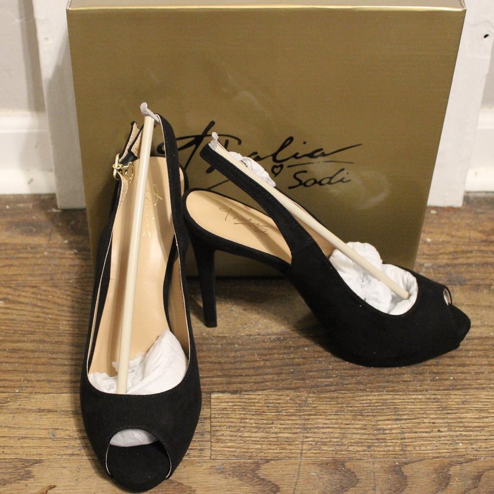 Thalia Sodi Women's Luzia Fabric Peep Toe